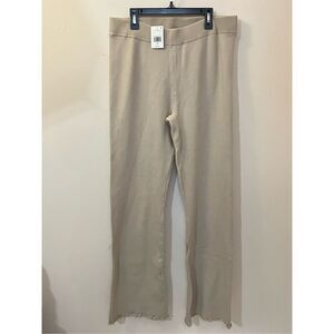 Good American Lettuce Edge Baby Flare Knit Pants 5/6 NEW